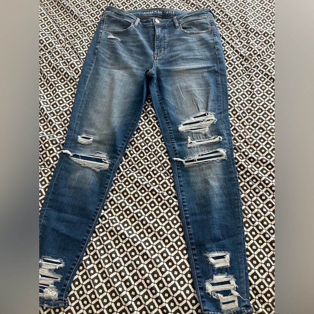 American Eagle Outfitters Super Stretch Blue Jeans